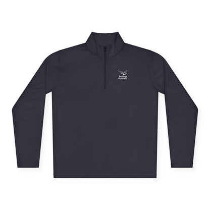 Adult Unisex Sport-Tek Competitor Performance Quarter-Zip Pullover - White Jennings Notre Dame Village Logo