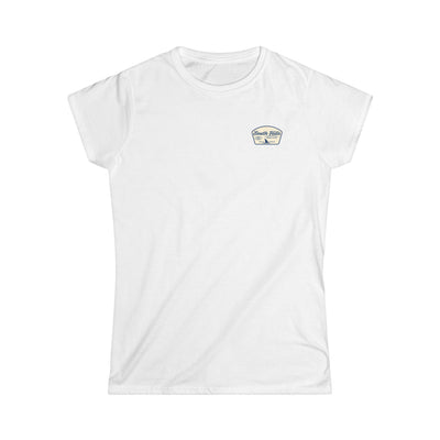 Women's South Hiils Swim Club Home of the Sharks Graphic Short Sleeve Gildan Softstyle Tee