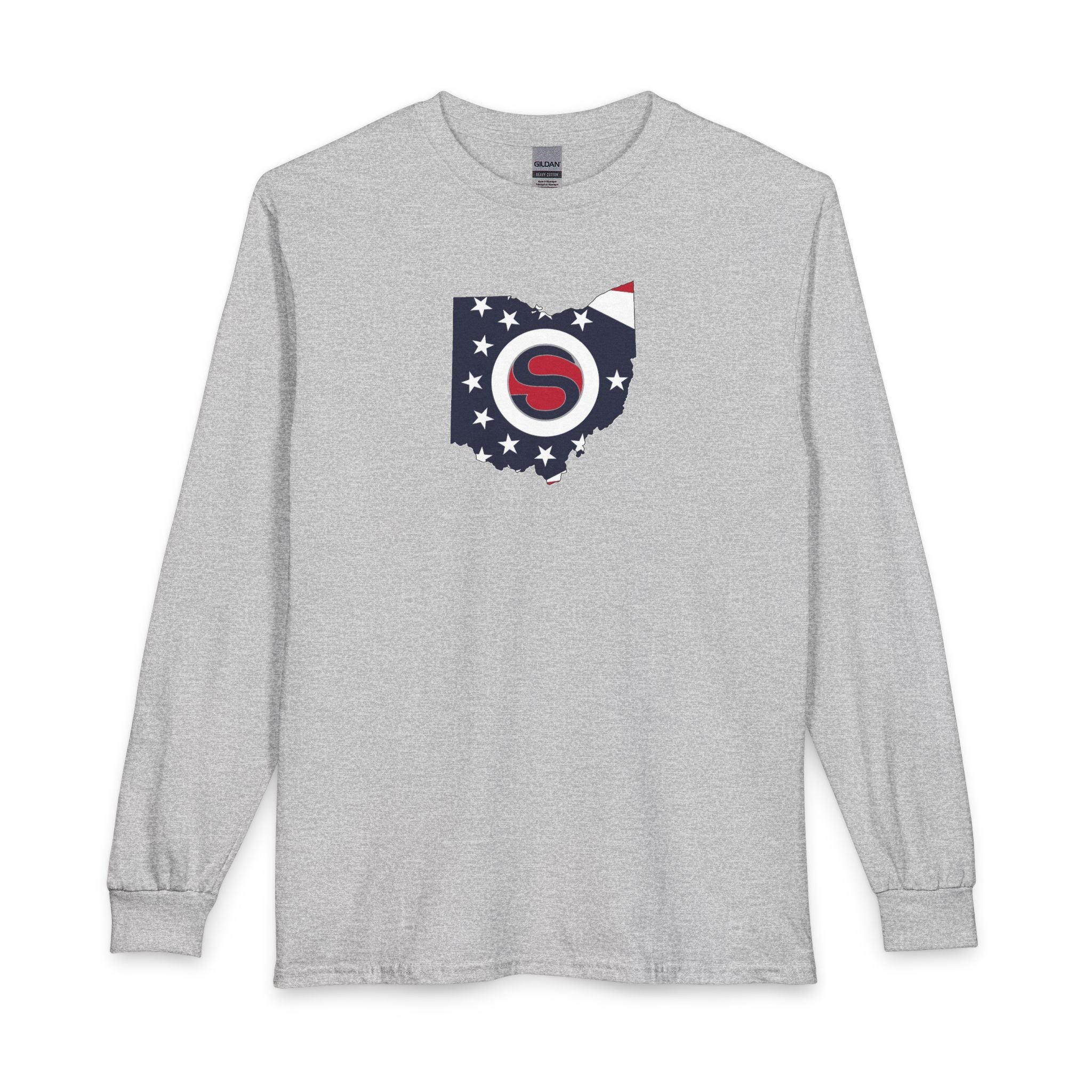 Adult Unisex Stingers Softball State Logo Graphic Long Sleeve Gildan Tee