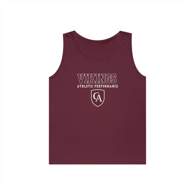 Adult Unisex Columbus Academy Vikings Athletic Performance Graphic Gildan Heavy Blend Cotton Tank