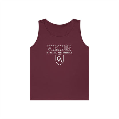 Adult Unisex Columbus Academy Vikings Athletic Performance Graphic Gildan Heavy Blend Cotton Tank