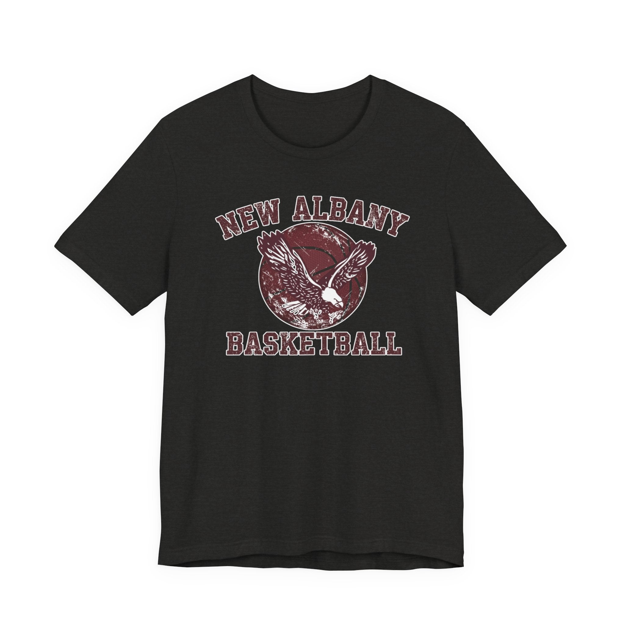 Adult Unisex New Albany Eagles Basketball Vintage Victory Graphic Short Sleeve Soft Tee