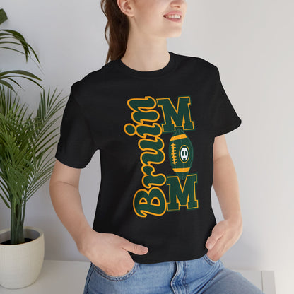 Adult Unisex Bruin Football Mom Graphic Short Sleeve Soft Tee
