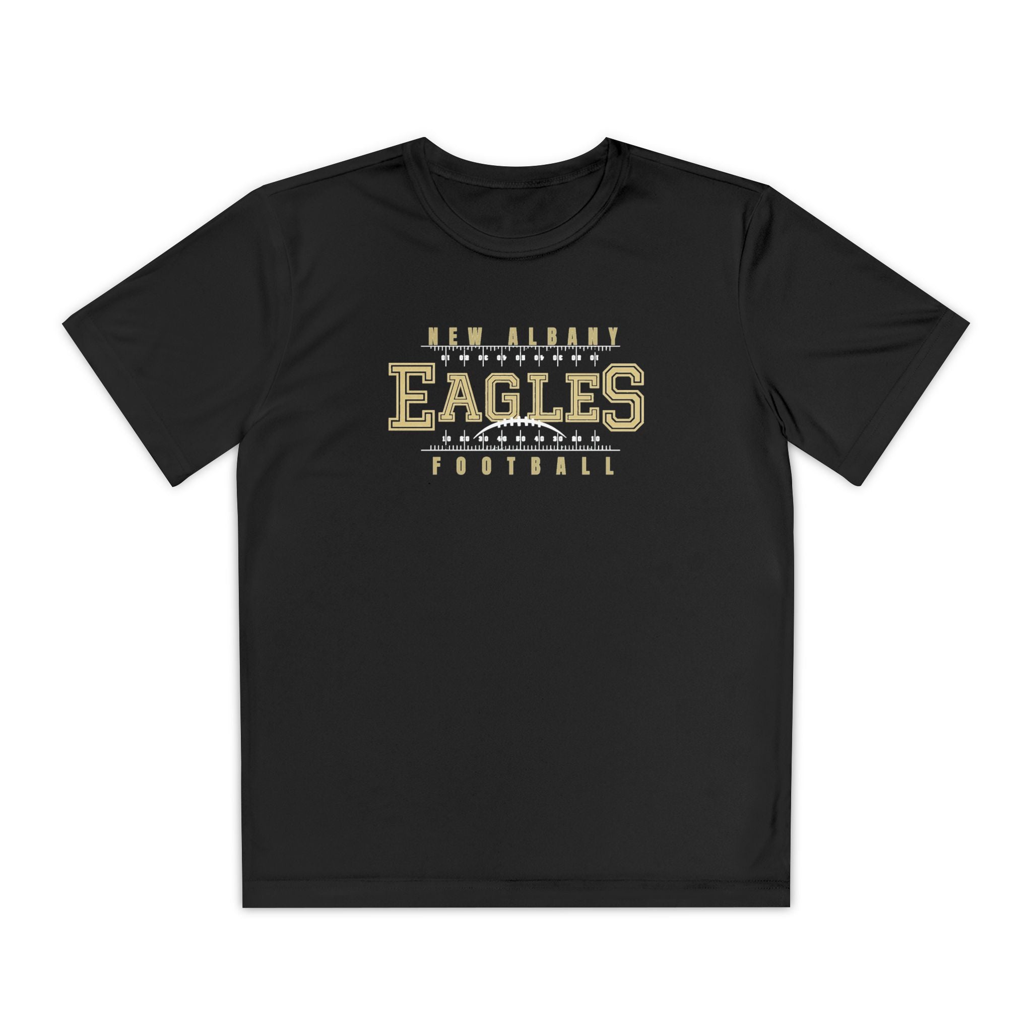 Youth New Albany Football Defend the Field Graphic Sport-Tek Competitor Performance Tee