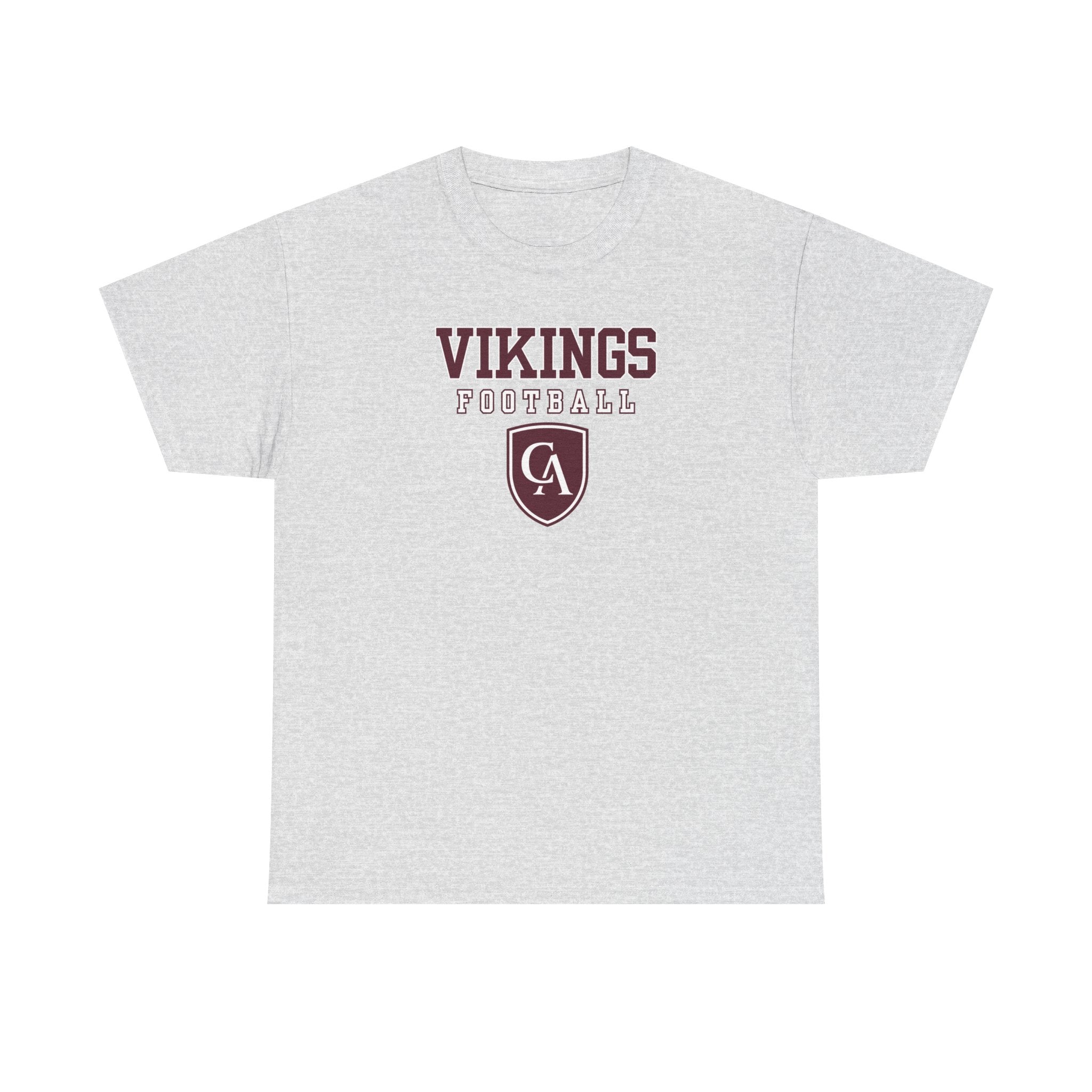 Adult Unisex Columbus Academy Vikings Football Graphic Short Sleeve Gildan Heavy Tee
