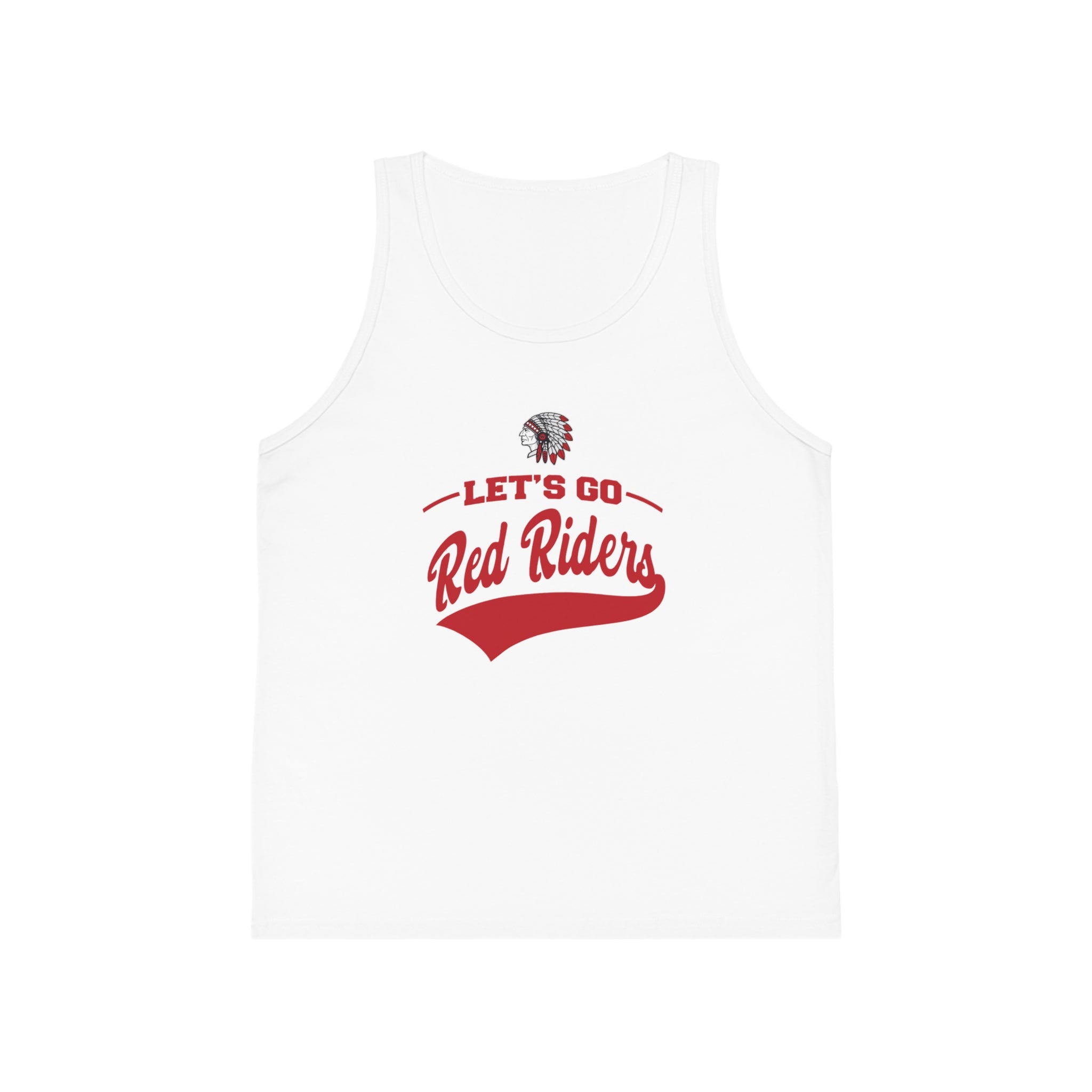 Youth Let's Go Red Riders Graphic Bella + Canvas Tank