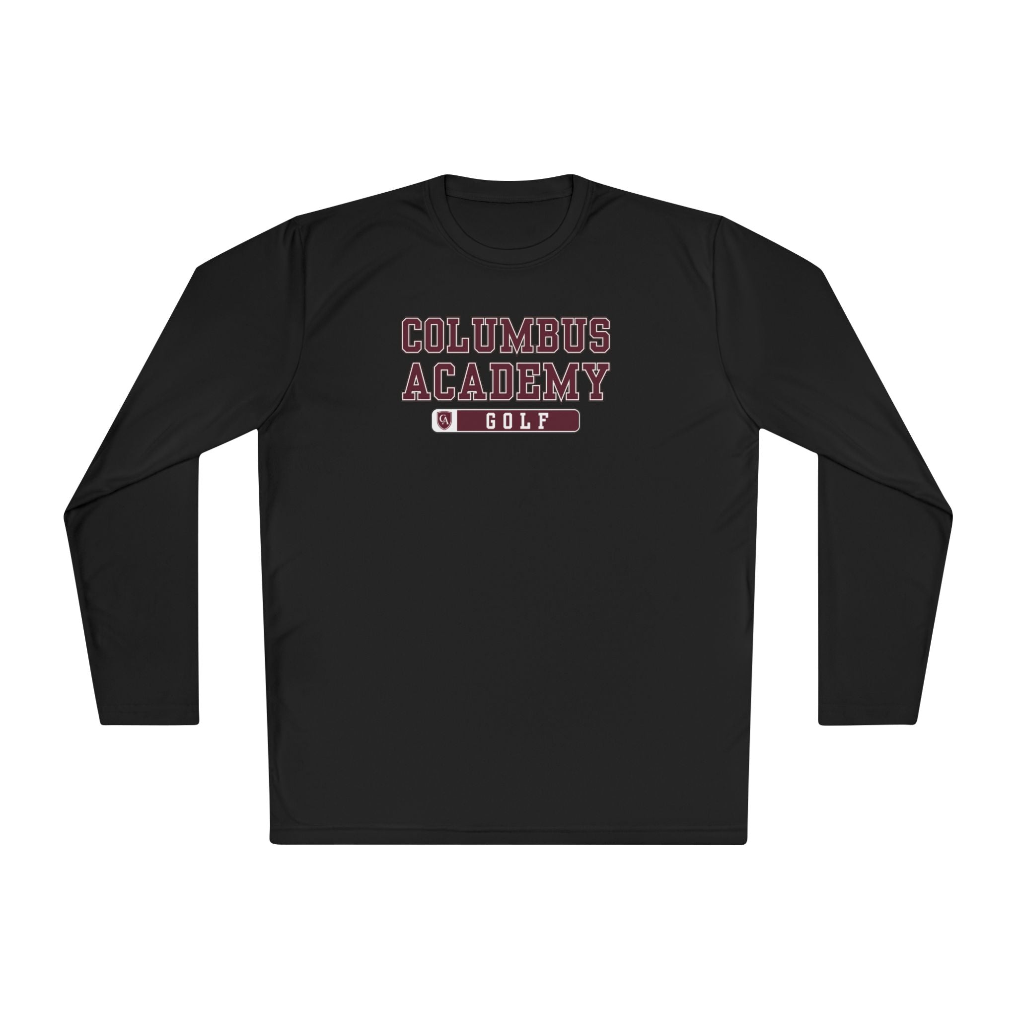 Adult Unisex Columbus Academy Golf Graphic Sport-Tek Competitor Performance Long Sleeve Tee
