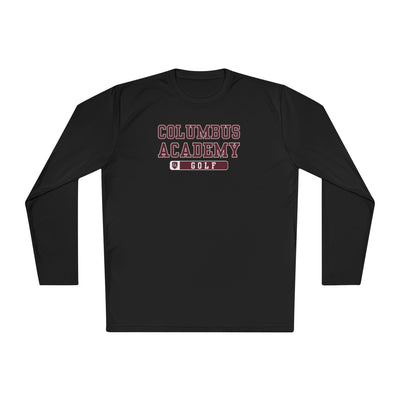 Adult Unisex Columbus Academy Golf Graphic Sport-Tek Competitor Performance Long Sleeve Tee