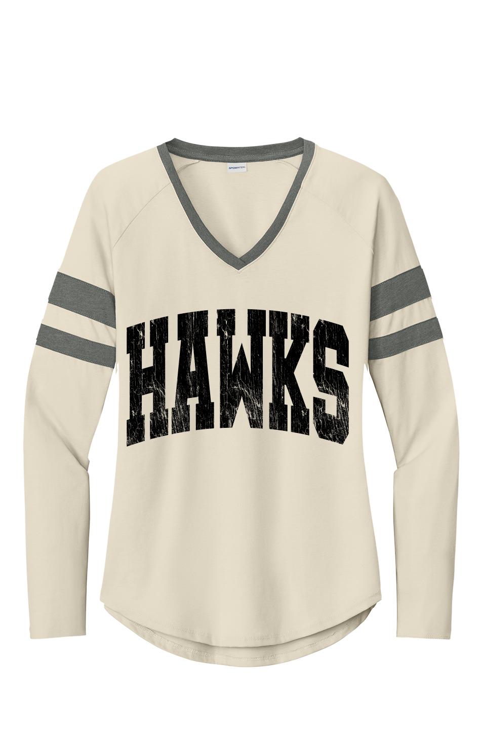 Women's Halftime Stripe V-Neck Tee