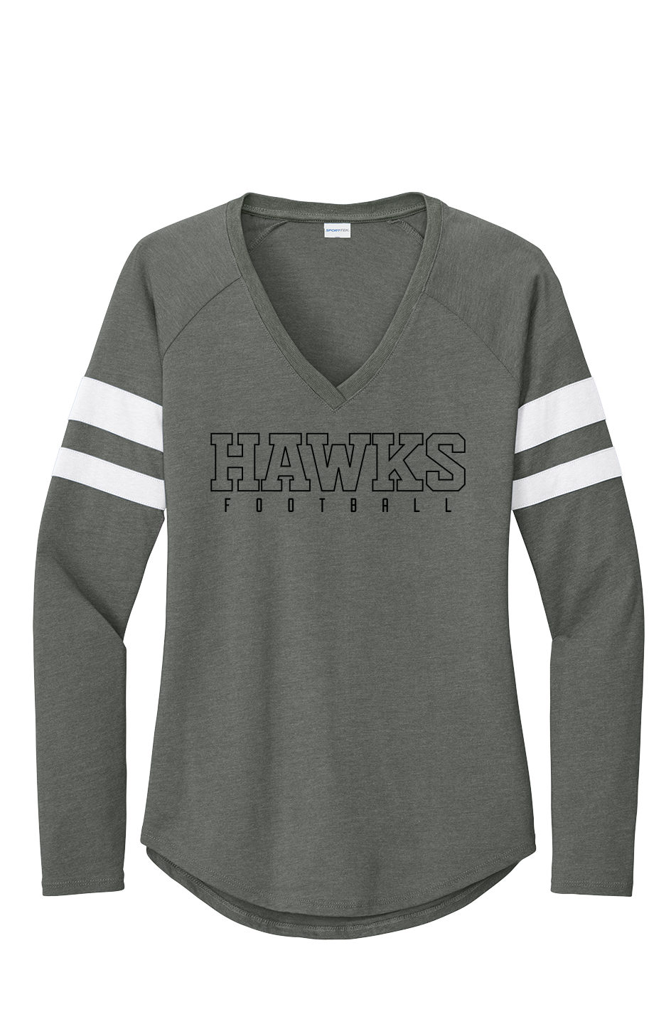 Women's Halftime Stripe V-Neck Tee