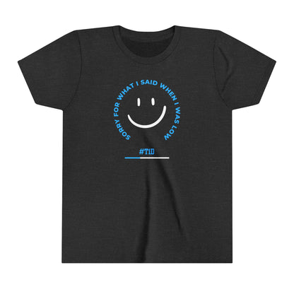 Youth Blue Smile When I Was Low T1D Short Sleeve Graphic Tee