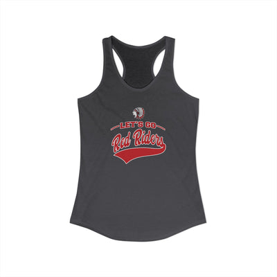 Women's Let's Go Red Riders Graphic Next Level Racerback Tank