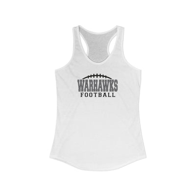 Women's Westerville Central Warhawks Football Laces Graphic Next Level Racerback Tank