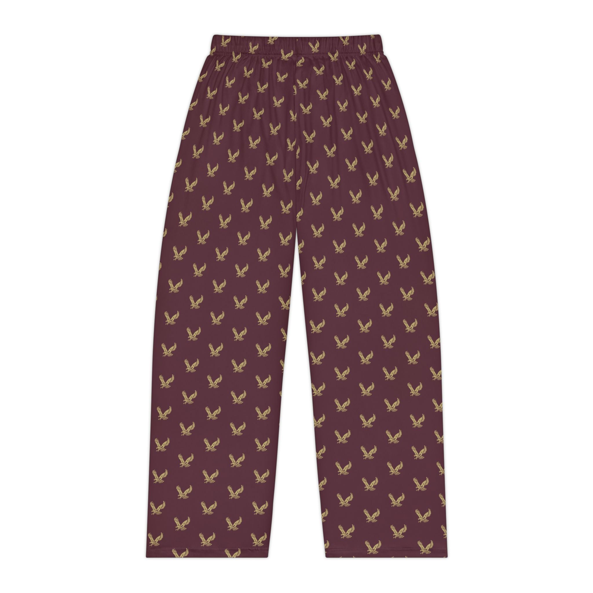 Women's Pajama Pants with Allover Band Eagle Print