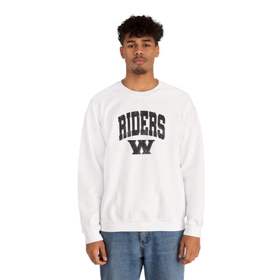 Adult Unisex Riders Arch Vintage Distressed W Graphic Sweatshirt