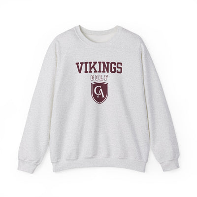 Adult Unisex Columbus Academy Vikings Golf Graphic Gildan Heavy Blend Sweatshirt