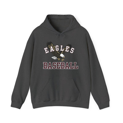 Adult Unisex Flying Baseball Eagle Graphic Hoodie