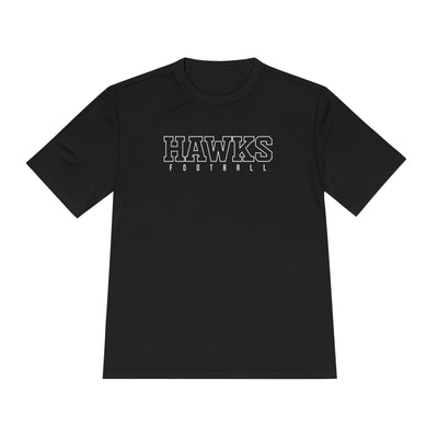 Adult Unisex Westerville Central Block Hawks Football Graphic Sport-Tek Competitor Performance Tee