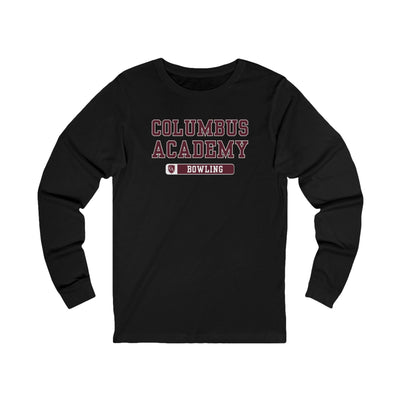 Adult Unisex Columbus Academy Bowling Graphic Long Sleeve Bella + Canvas Soft Tee