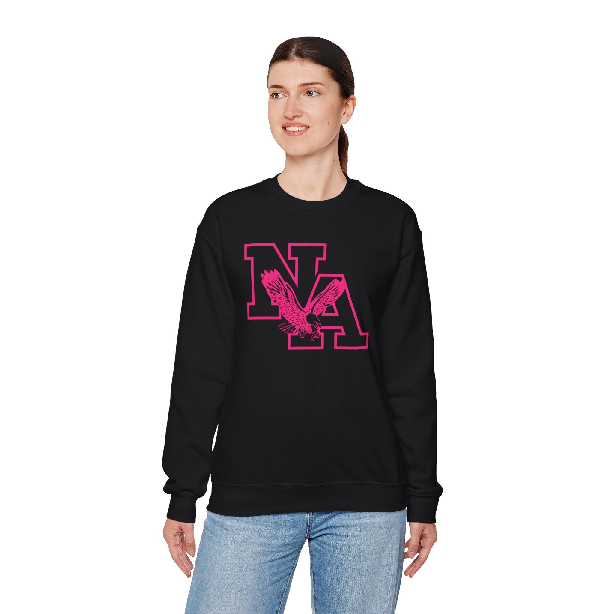 Adult Unisex Neon Pink Power Graphic Sweatshirt - PINK OCTOBER