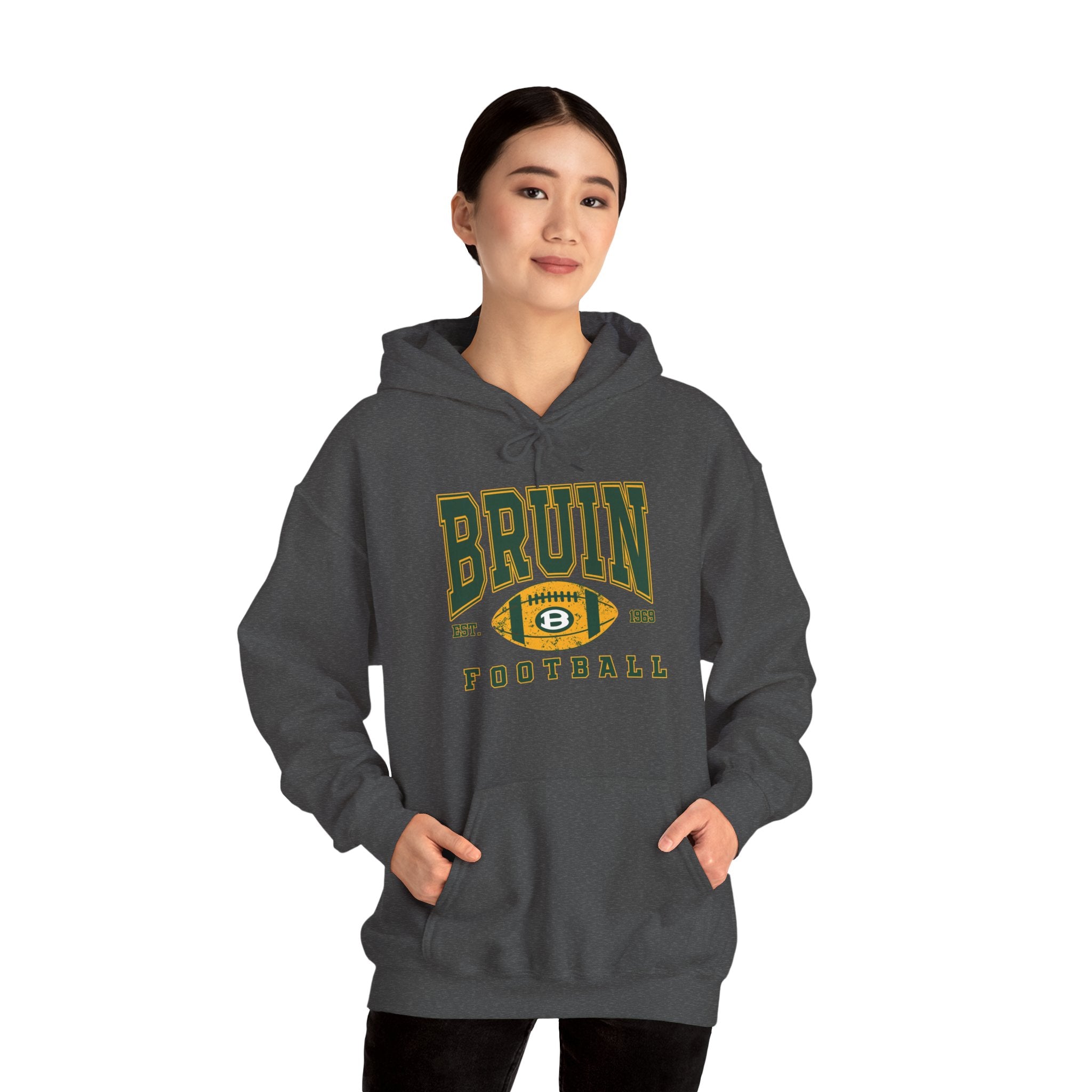 Adult Unisex Bruin Football Heritage Graphic Hoodie