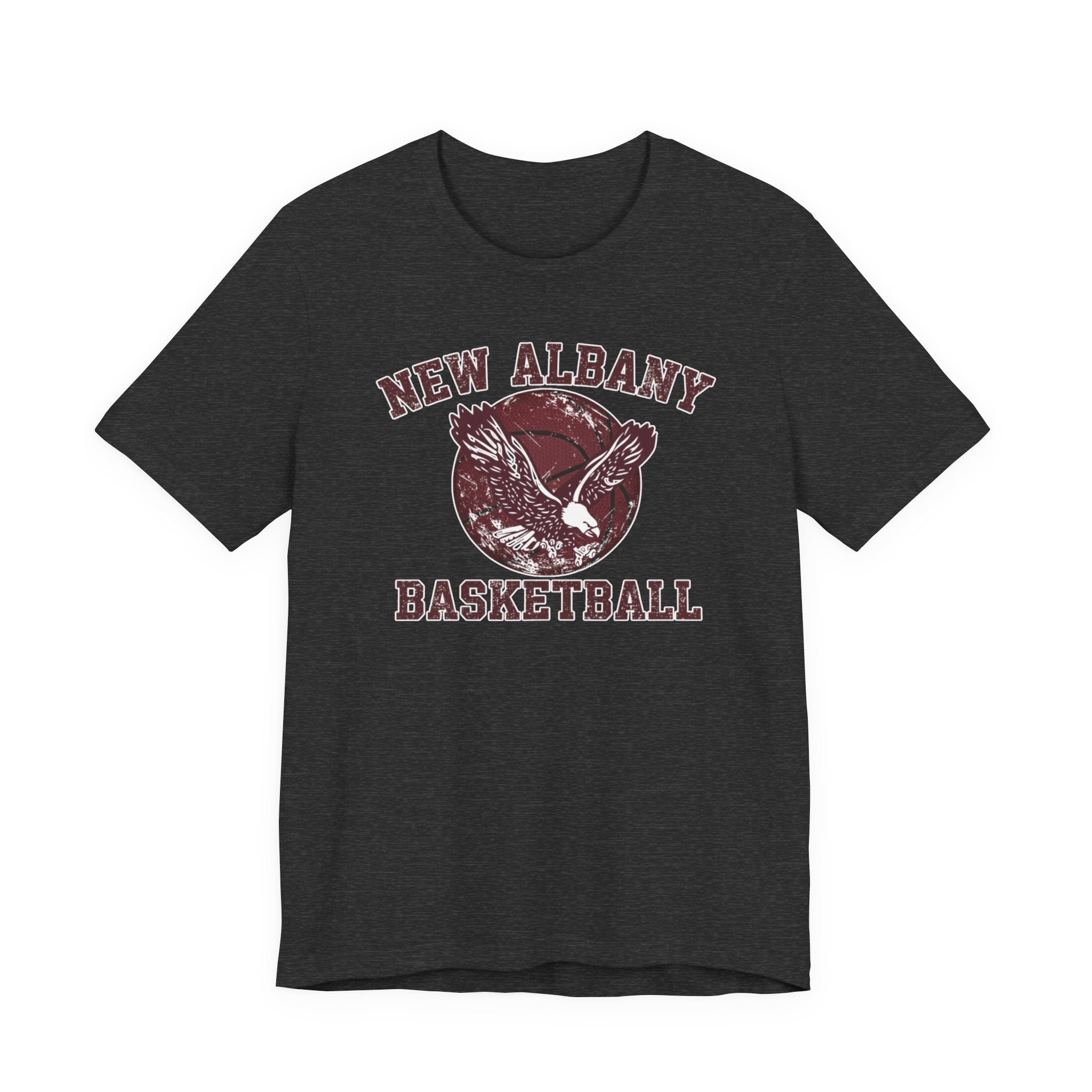 Adult Unisex New Albany Eagles Basketball Vintage Victory Graphic Short Sleeve Soft Tee