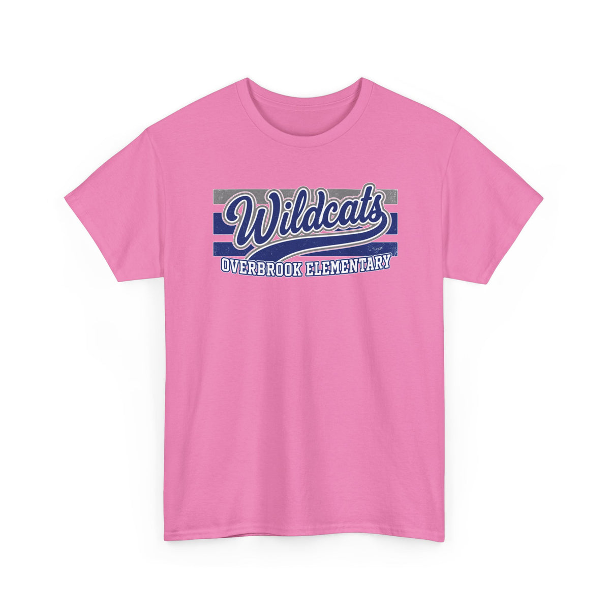 Adult Unisex Overbrook Elementary Wildcats Vintage Distressed Spirit Graphic Gildan Classic Tee