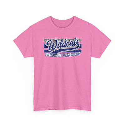 Adult Unisex Overbrook Elementary Wildcats Vintage Distressed Spirit Graphic Gildan Classic Tee