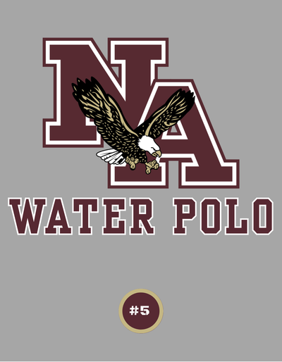 Adult Unisex Choose your Graphic Sweatshirt with Customized Back - New Albany Water Polo