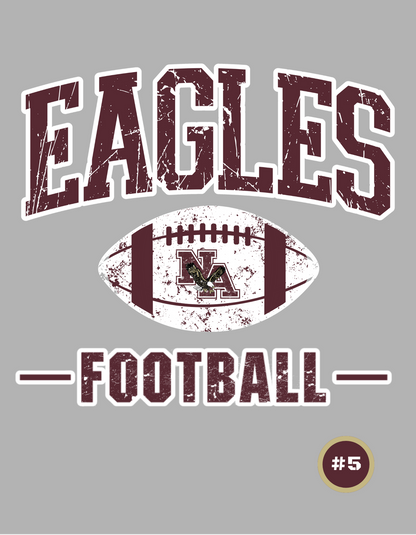 Women's Choose your Graphic Short Sleeve Boxy Crop Tee with Customized Back - New Albany Football