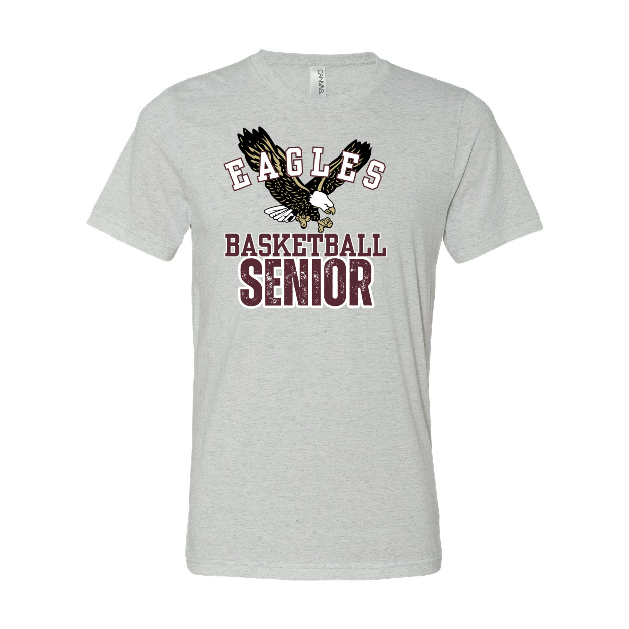 Adult Unisex Super Soft Flying Eagle Basketball Senior Short Sleeve Graphic Tee