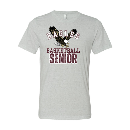 Adult Unisex Super Soft Flying Eagle Basketball Senior Short Sleeve Graphic Tee