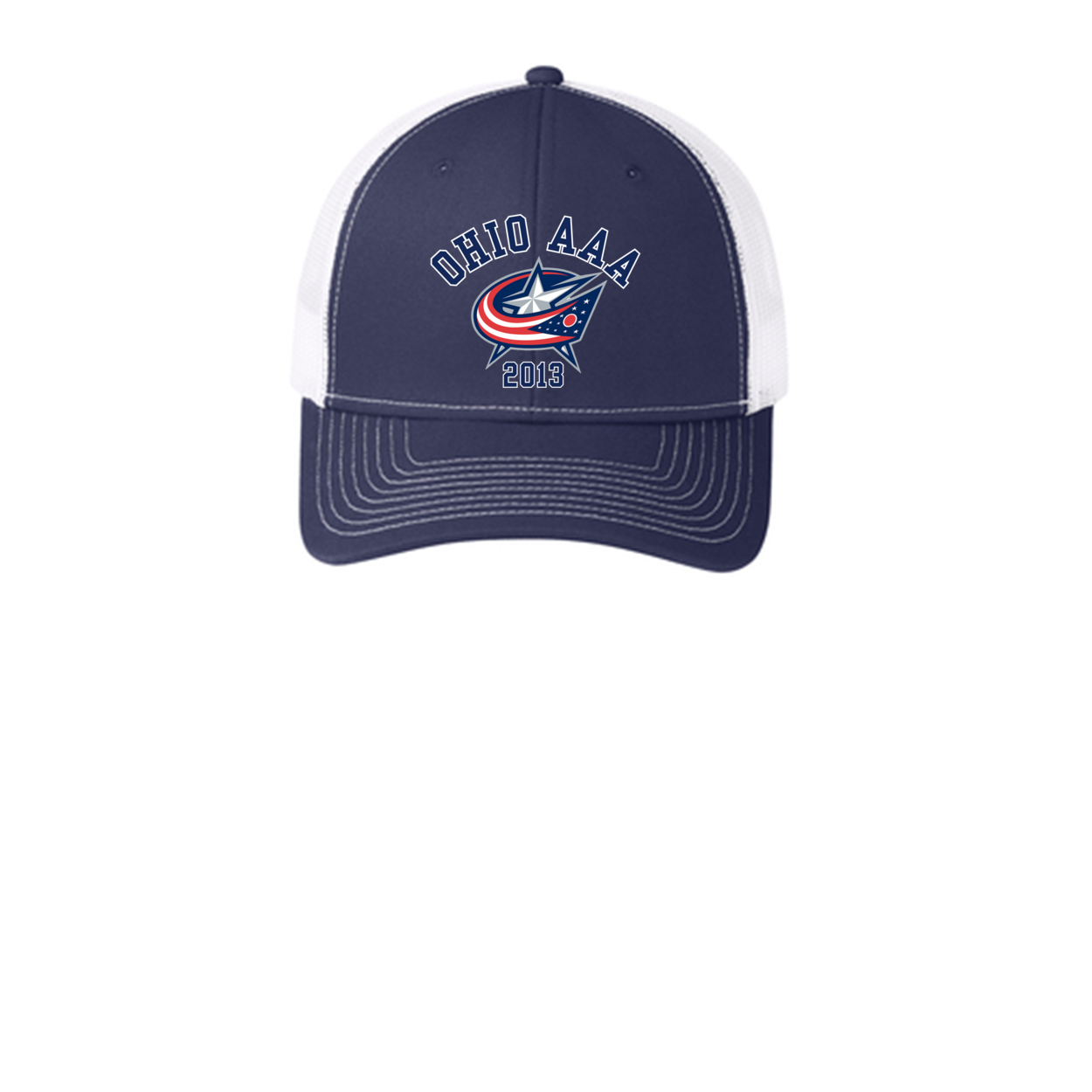 Adult Unisex Ohio AAA Blue Jackets Snapback Trucker Hat