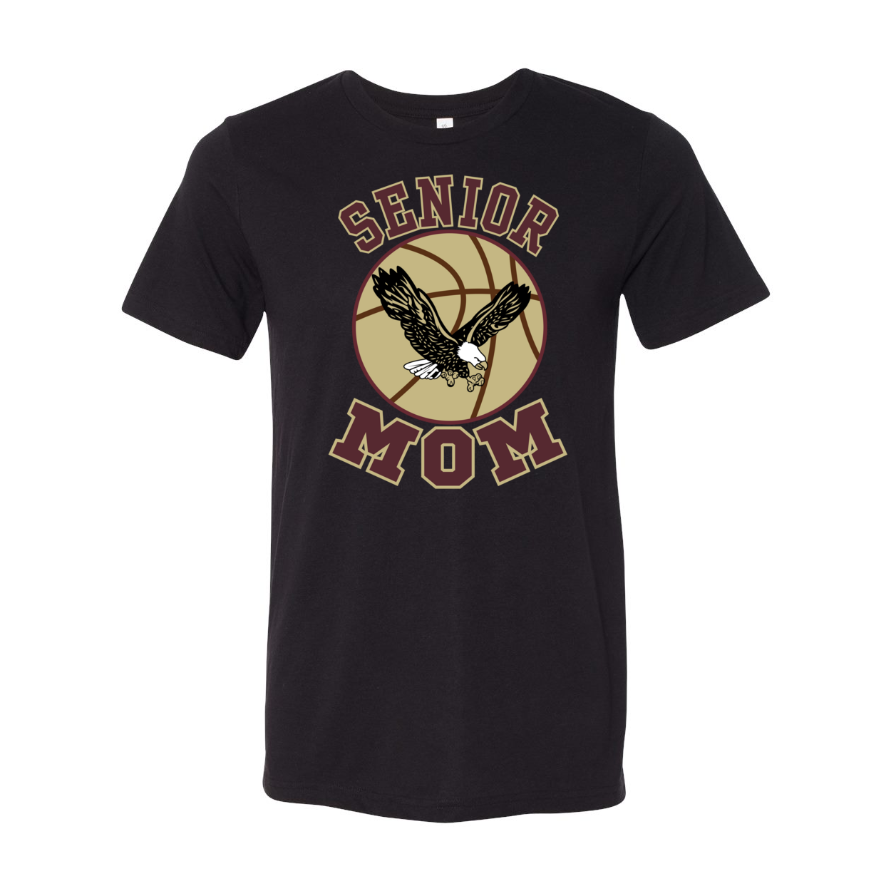 Adult Unisex Super Soft Senior Basketball Mom Short Sleeve Graphic Tee