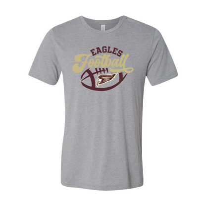 Adult Unisex Super Soft Eagles Football Short Sleeve Graphic Tee