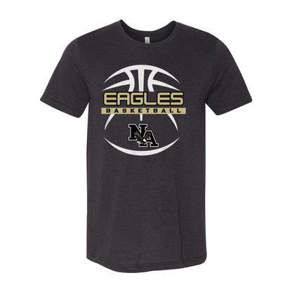 Adult Unisex Super Soft Eagles Fast-Break Basketball Short Sleeve Graphic Tee