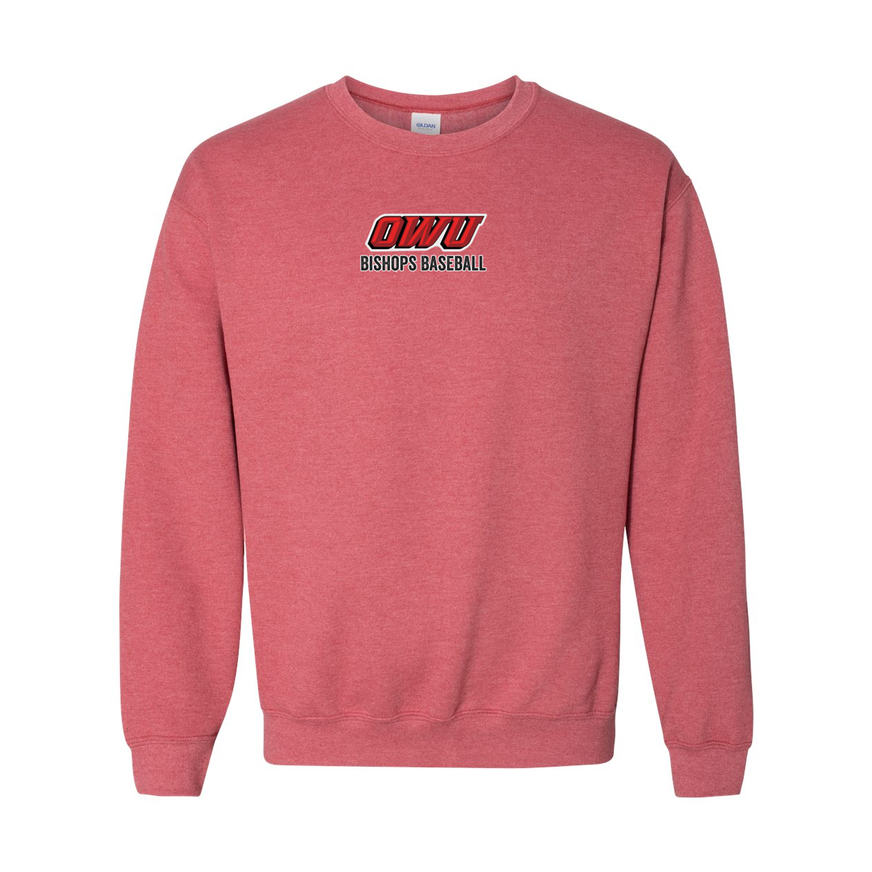 Adult Unisex Classic OWU Bishops Baseball Graphic Sweatshirt - Ohio Wesleyan University