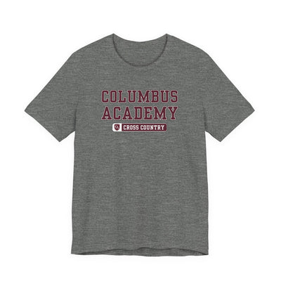 Adult Unisex Columbus Academy Cross Country Graphic Short Sleeve Bella + Canvas Soft Tee