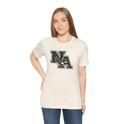 Adult Unisex Vintage Distressed Black Logo Short Sleeve Soft Tee