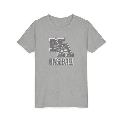 Youth Vintage Faded Logo Baseball Graphic Short Sleeve Soft Tee