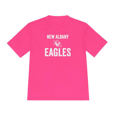 Adult Unisex Vintage Distressed New Albany Eagles Graphic Short Sleeve Performance Tee