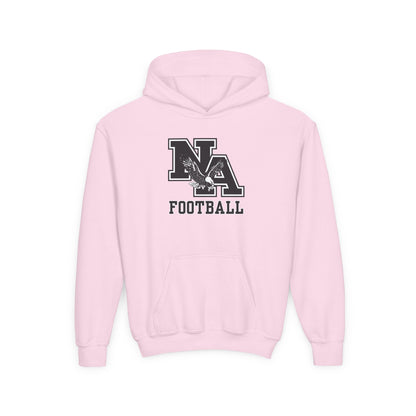Youth Classic Logo Black Football Graphic Hoodie