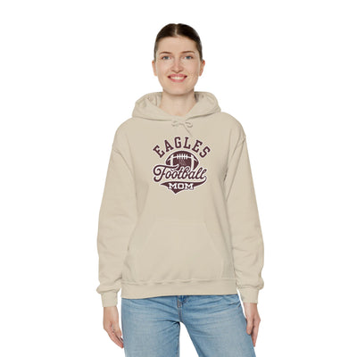 Adult Unisex Eagles Spirit Script Football Mom Graphic Hoodie