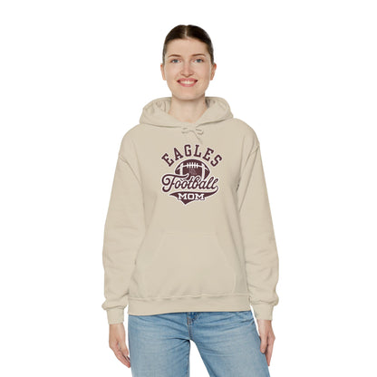 Adult Unisex Eagles Spirit Script Football Mom Graphic Hoodie