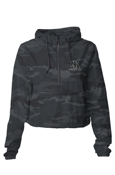 Black Camo Crop Windbreaker