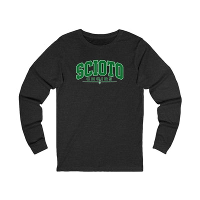Adult Unisex Dublin Scioto Choirs Varsity Block Letter Graphic Long Sleeve Bella + Canvas Soft Tee