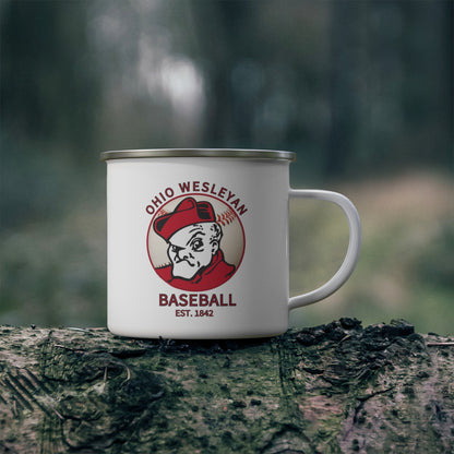 1842 Bishops Baseball Graphic Enamel Camping Mug - Ohio Wesleyan University