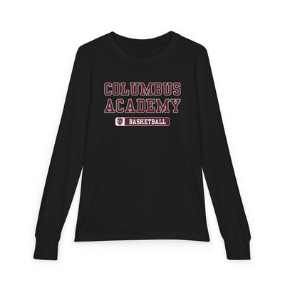 Youth Columbus Academy Basketball Graphic Bella + Canvas Long Sleeve Soft Tee