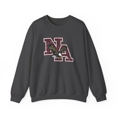 Adult Unisex Vintage Distressed Maroon Logo Graphic Sweatshirt