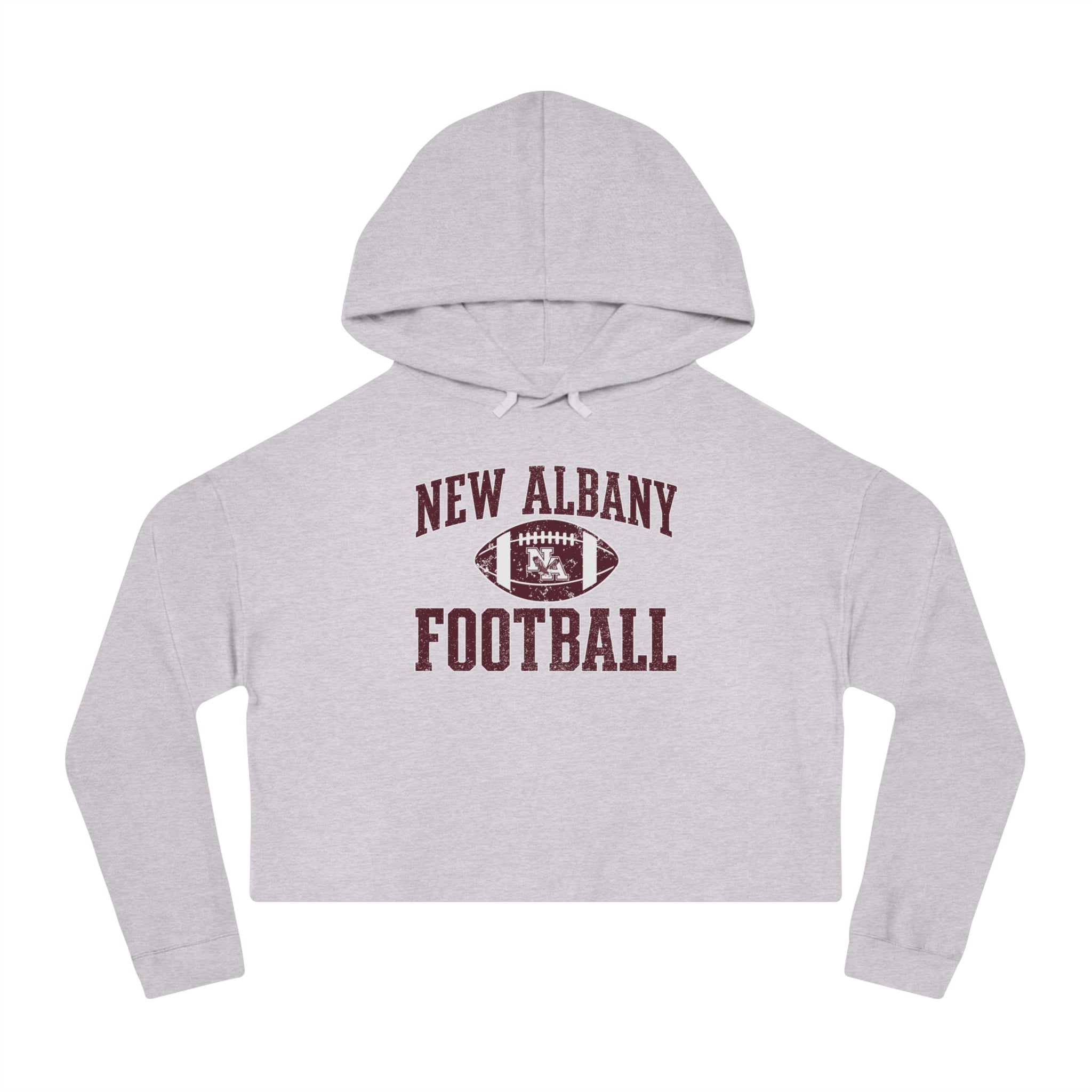 Women's New Albany Football Pride Graphic Crop Hoodie